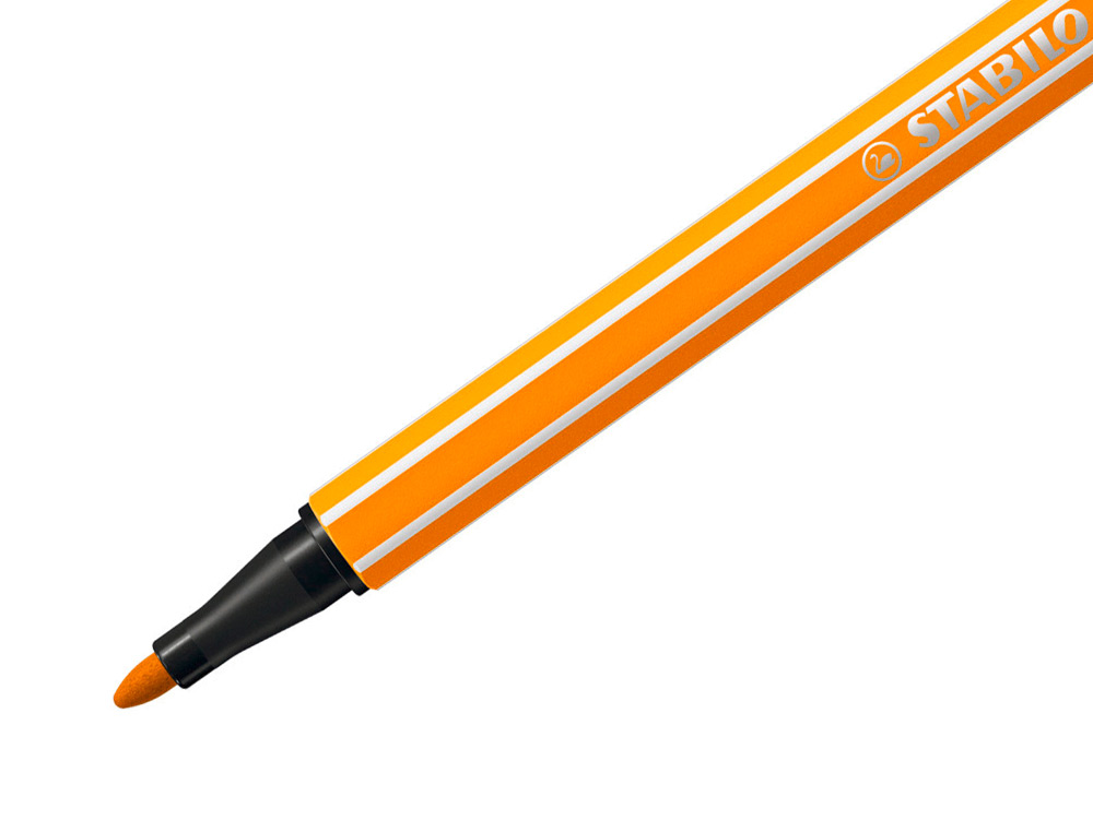 Marcador stabilo aguarelavel pen 68 laranja 1 mm ( Imagem 5 de 9 ) - Preview
