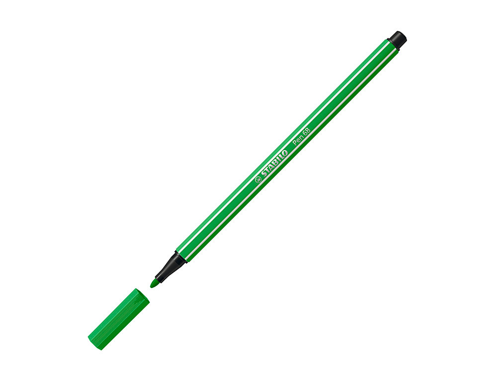 Marcador stabilo aguarelavel pen 68 verde folha 1 mm ( Imagem 3 de 9 ) - Preview