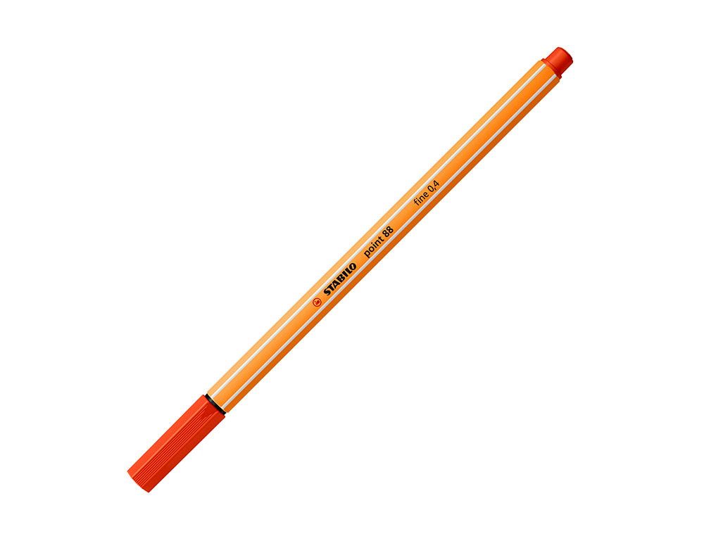 Marcador stabilo ponta de fibra point 88 vermelho 0,4 mm (10 unidades) ( Imagem 2 de 9 ) - Preview
