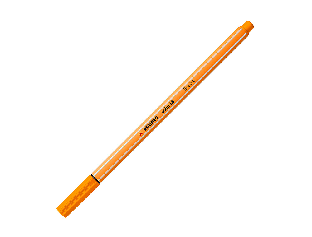 Marcador Ponta de Fibra Point 88 Laranja - Stabilo - 0,4 mm ( Imagem 2 de 9 ) - Preview