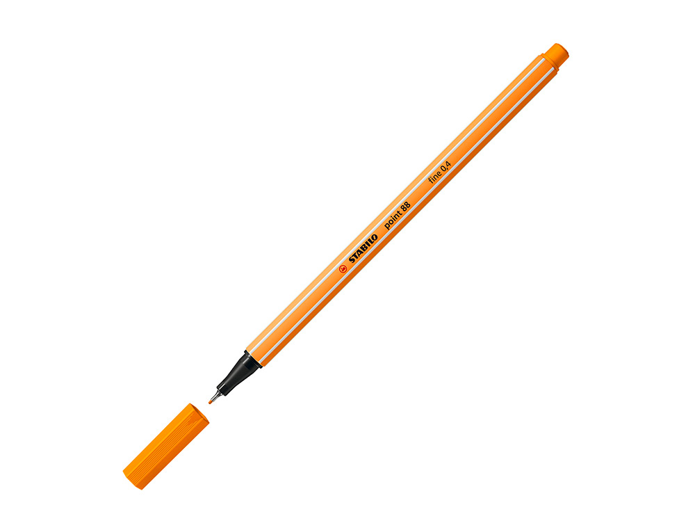 Marcador Ponta de Fibra Point 88 Laranja - Stabilo - 0,4 mm ( Imagem 3 de 9 ) - Preview
