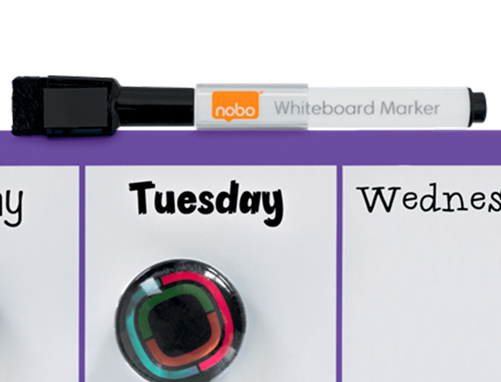 Planificador semanal nobo magnetico cor violeta 140x360 mm ( Imagem 4 de 5 ) - Preview