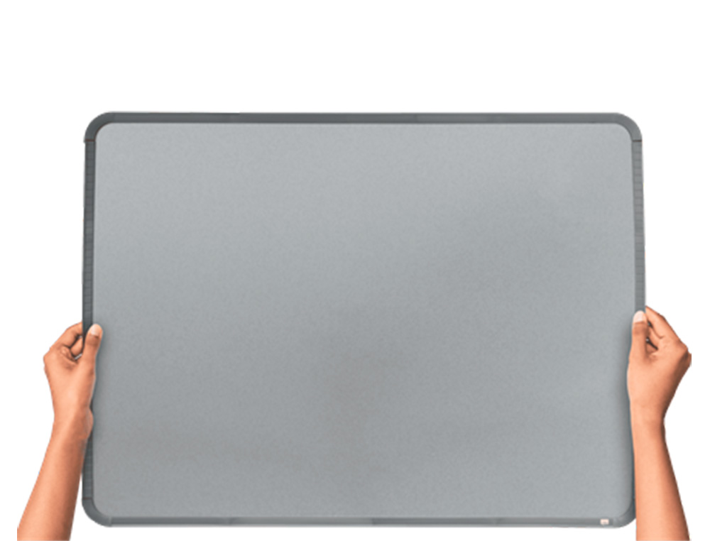 Quadro nobo magnetico para a casa moldura slim em aco prata 430x580 mm ( Imagem 4 de 5 ) - Preview