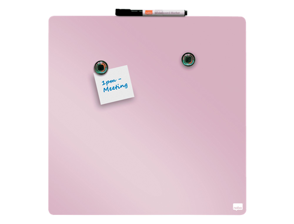 Quadro nobo magnetico para a casa cor rosa 360x360 mm ( Imagem 5 de 5 ) - Preview