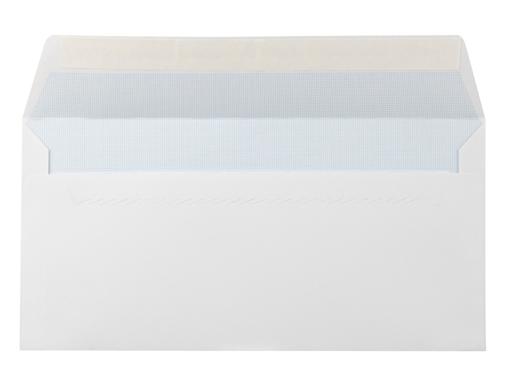 Envelope liderpapel americano branco 110x220 mm tira de silicone pack de 500 unidades ( Imagem 2 de 4 ) - Preview