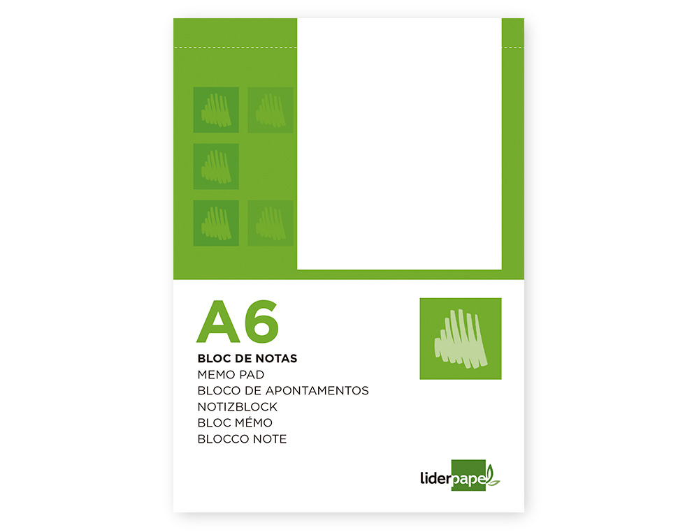 Bloco de apontamentos liderpapel din a6 80 f liso ( Imagem 2 de 19 ) - Preview