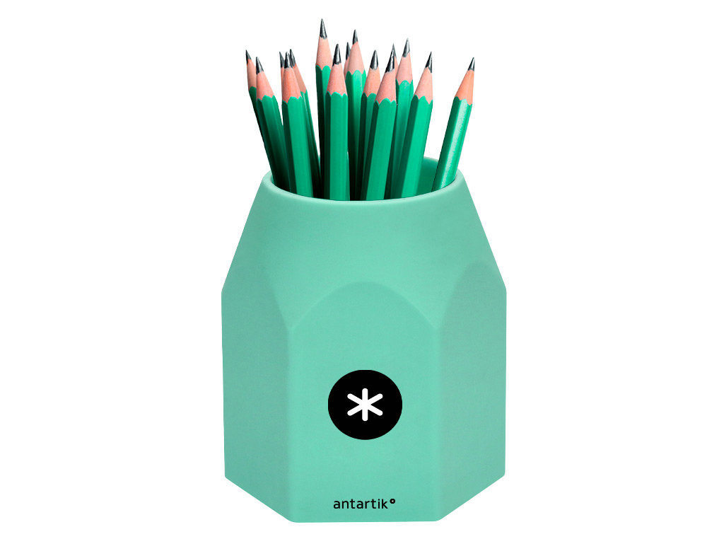 Porta lapis antartik silicone hexagonal cores sortidas pastel celeste coral lavanda e menta ( Imagem 4 de 5 ) - Preview