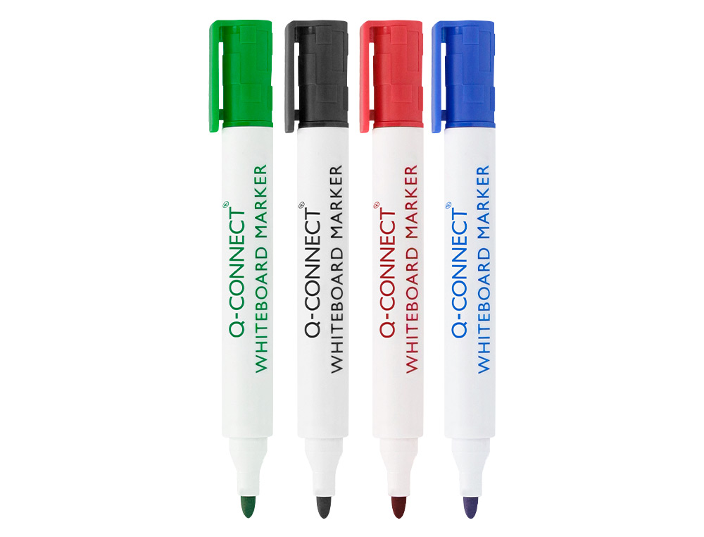 Marcador Q-Connect Para Quadro Branco de Ponta Redonda 3.0 mm (10 unidades) - 10 Cores Sortidas ( Imagem 2 de 11 ) - Preview