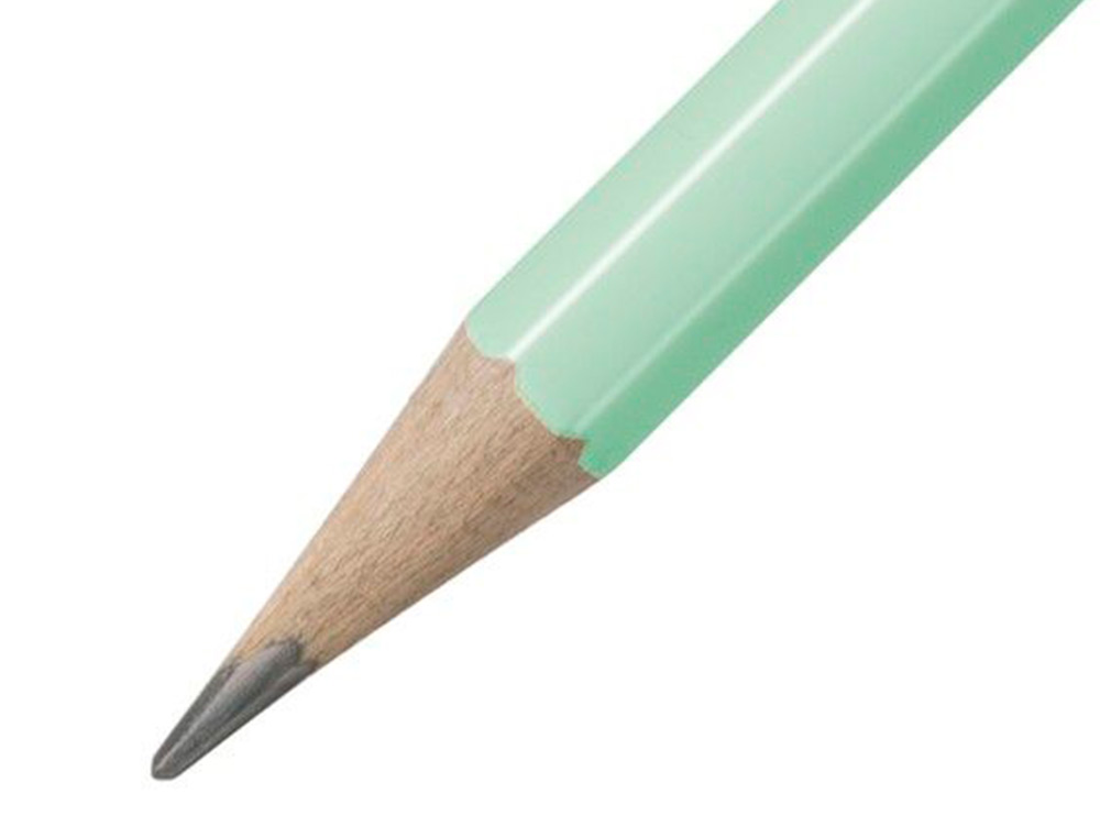 Lapis de grafite com borracha stabilo swano mina 2,2 mm dureza hb verde pastel (12 unidades) ( Imagem 3 de 5 ) - Preview