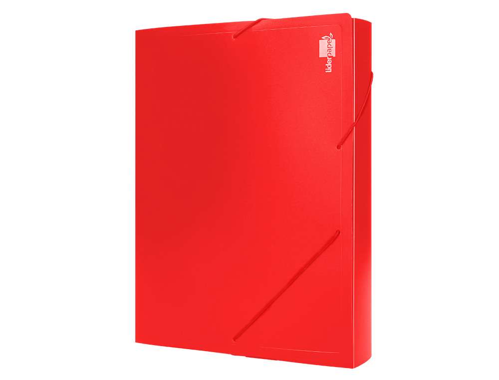 Elastic folder, paper type, rigid spine, A4 size, 2 pockets, red. ( Imagem 3 de 9 ) - Preview