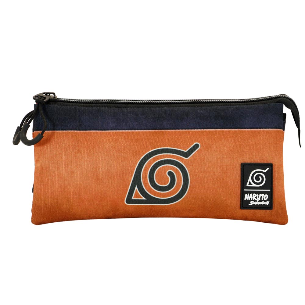 Naruto Symbol Estojo Triplo ECO, Laranja ( Imagem 2 de 3 ) - Preview