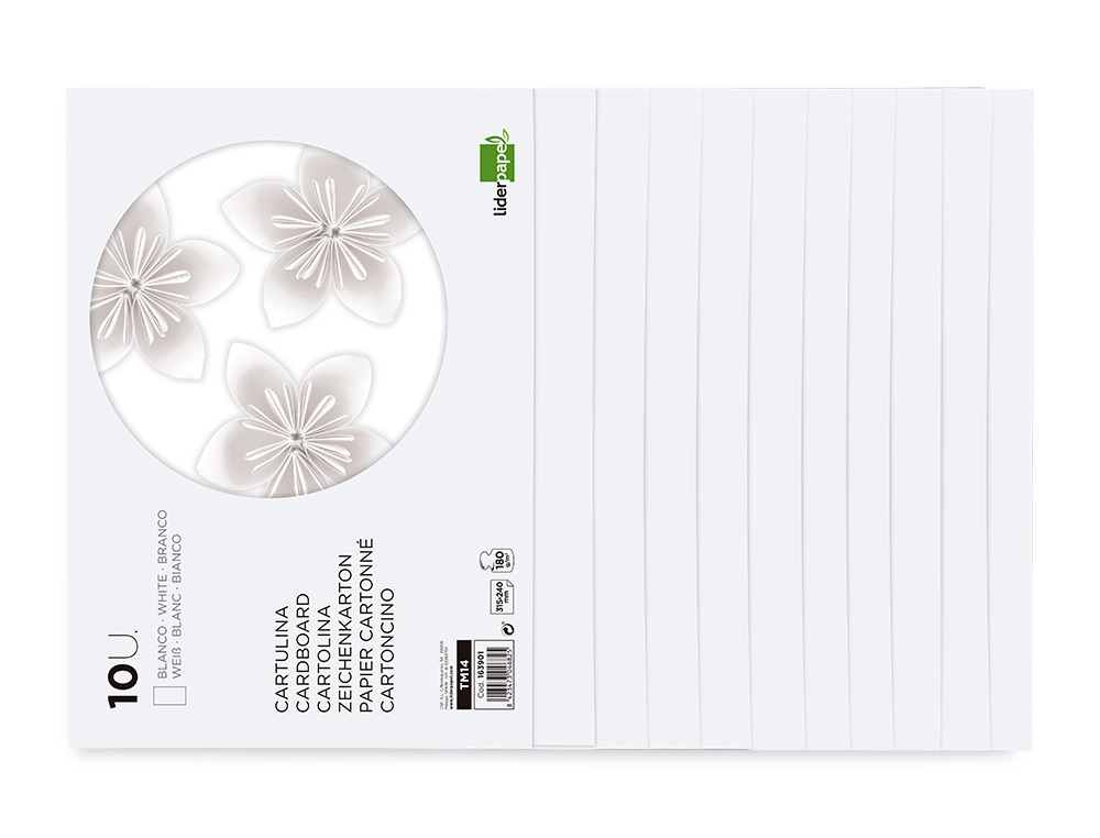 Bloco trabalhos manuais liderpapel cartolina 240x315mm 10 folhas cor branco ( Imagem 4 de 9 ) - Preview