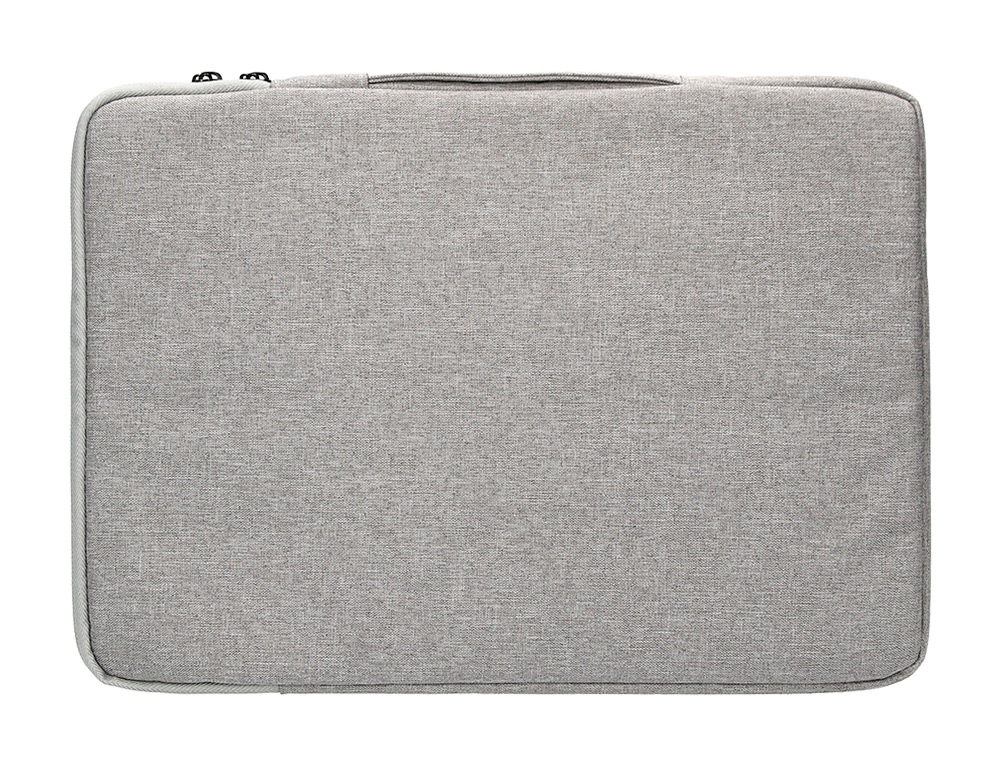 Bolsa para portatil q-connect 13,3/' com asa 1 bolso exterior com fecho de correr cor cinza 350x250x25 mm ( Imagem 4 de 10 ) - Preview