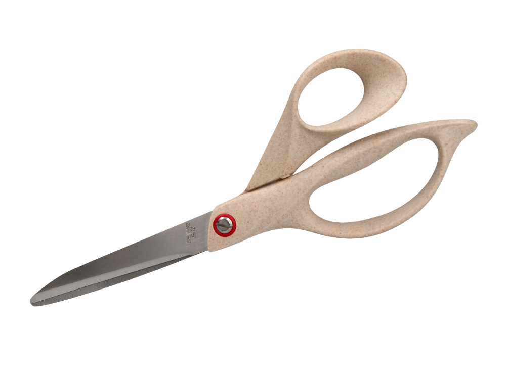 Tesoura de escritorio liderpapel aco inoxidavel cabo eco material 8/' 21,5 cm em blister ( Imagem 2 de 8 ) - Preview
