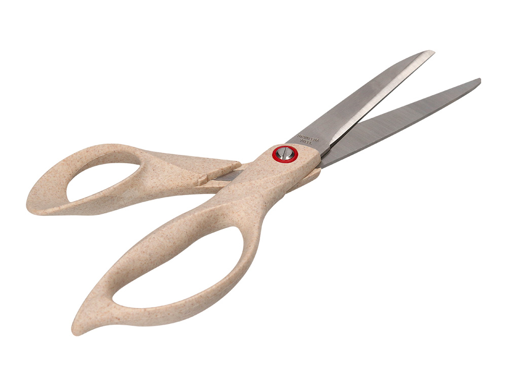 Tesoura de escritorio liderpapel aco inoxidavel cabo eco material 8/' 21,5 cm em blister ( Imagem 4 de 8 ) - Preview