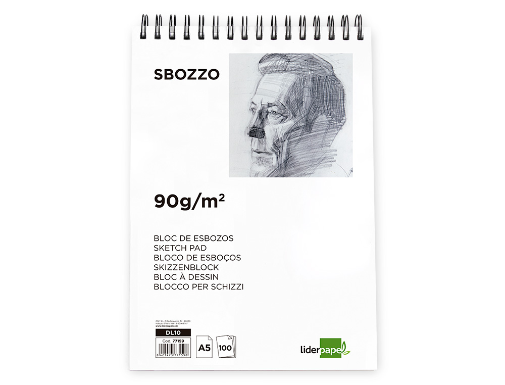 Liderpapel Din A5 Sketch Pad, 100 Sheets, 90 gsm ( Imagem 2 de 14 ) - Preview