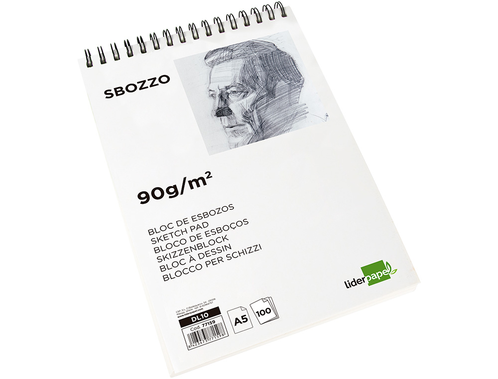 Liderpapel Din A5 Sketch Pad, 100 Sheets, 90 gsm ( Imagem 5 de 14 ) - Preview