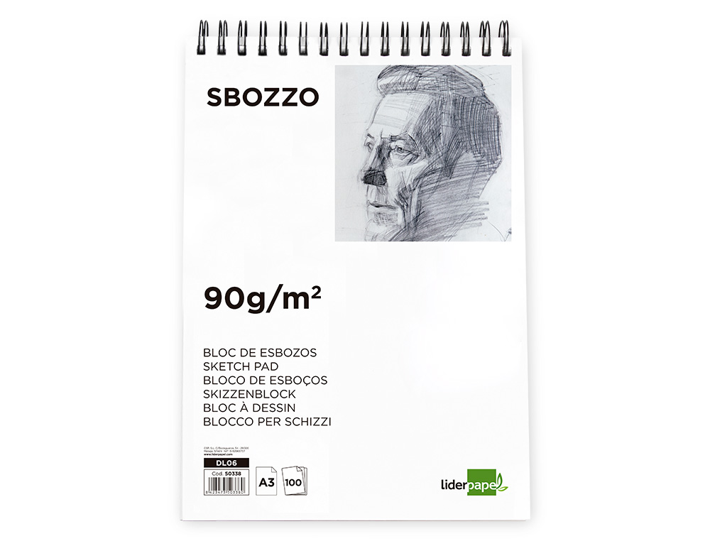 Bloco de Esboços Liderpapel - Din A3 90 gr ( Imagem 2 de 14 ) - Preview