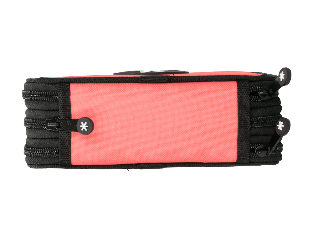 Estojo escolar antartik triplo cor coral 36 pecas 200x125x65 mm ( Imagem 5 de 11 ) - Preview