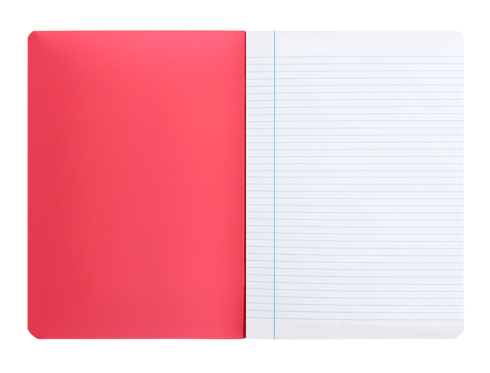 Caderno agrafado liderpapel 360 capa de plastico din a4 48 f 90 gr pautado com dupla margem cores sortidas (8 unidades) ( Imagem 3 de 26 ) - Preview