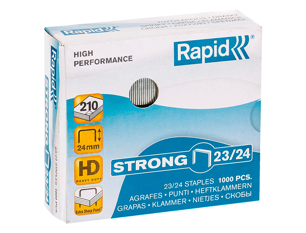 Agrafes rapid nº 23/24 strong galvanizados caixa de 1000 unidades ( Imagem 2 de 4 ) - Preview
