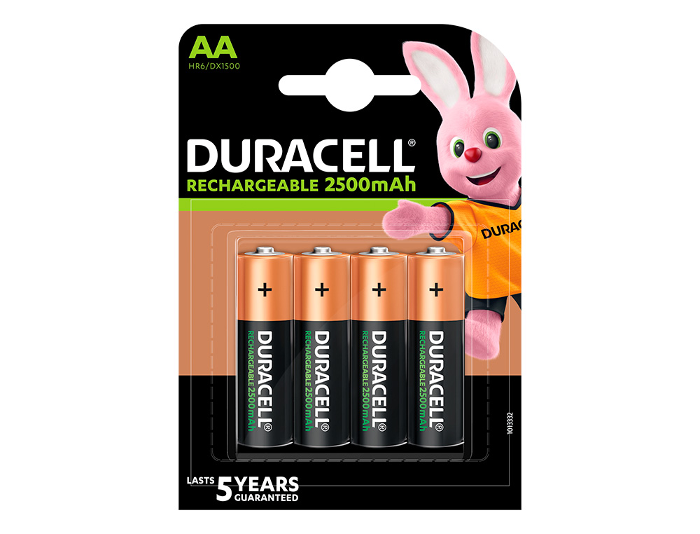 Pilha duracell recarregavel staycharged aa 2100 mah blister de 4 unidades ( Imagem 2 de 4 ) - Preview
