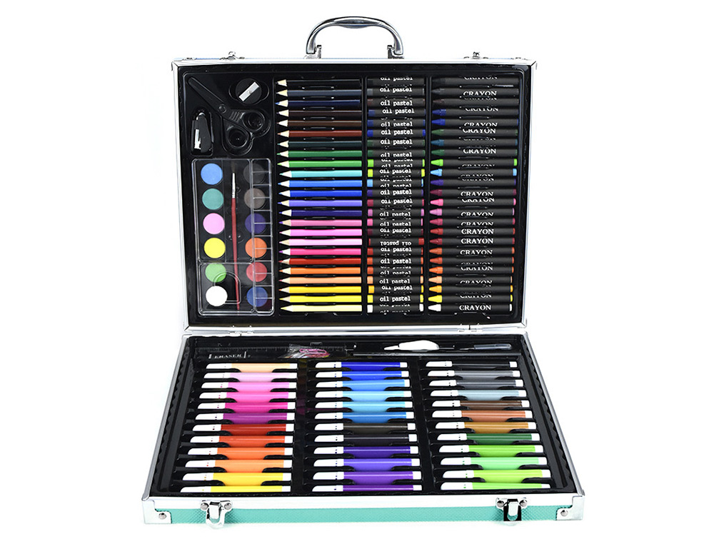Set de pintura liderpapel aluminio 150 pecas mala 37,8x29,7x4,6 cm ( Imagem 3 de 11 ) - Preview