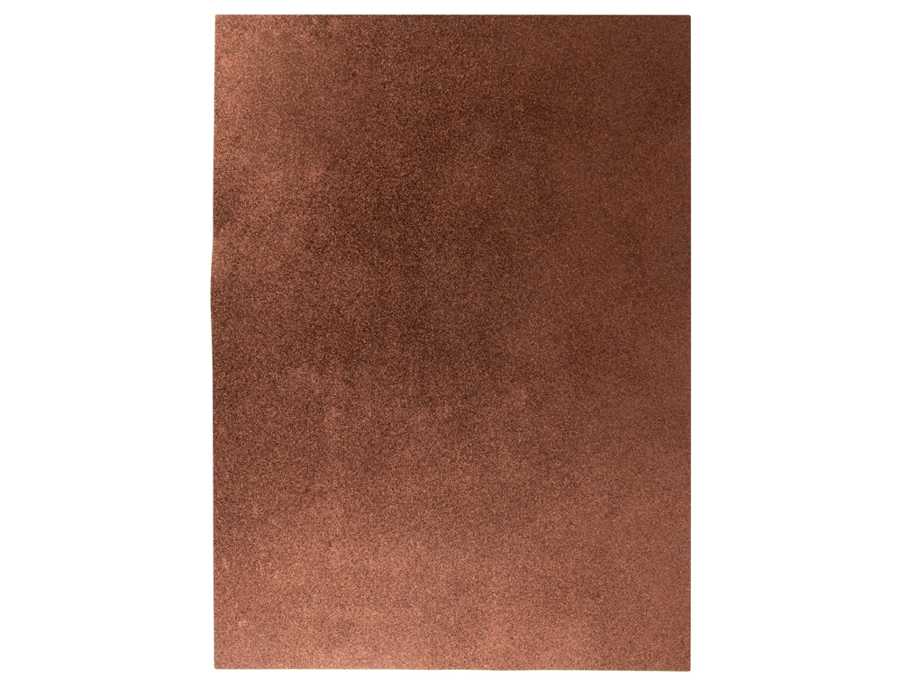 Goma eva com purpurina liderpapel 50x70cm 60gr espessura 2 mm castanho ( Imagem 3 de 9 ) - Preview