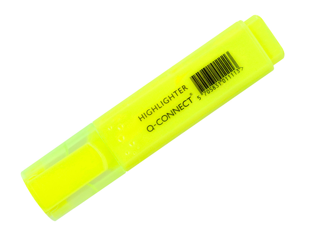 Marcador fluorescente q-connect de ponta biselada amarelo ( Imagem 3 de 8 ) - Preview