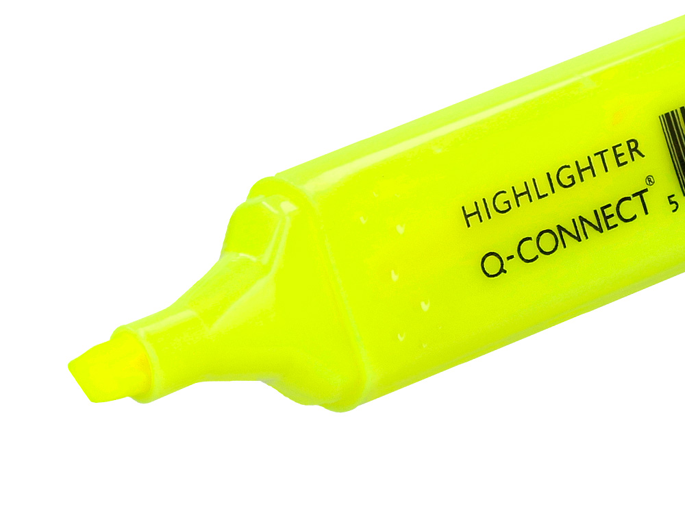 Marcador fluorescente q-connect de ponta biselada amarelo ( Imagem 5 de 8 ) - Preview