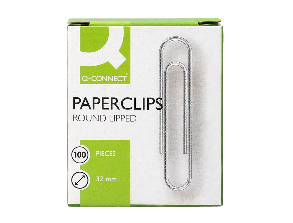 Clips niquelados q-connect labiado - n. 2 - 32 mm caixa de 100 unidades ( Imagem 2 de 9 ) - Preview