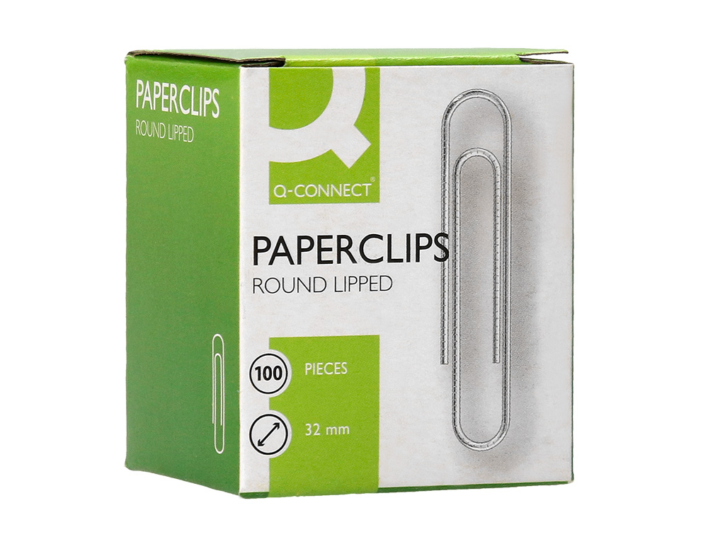 Clips niquelados q-connect labiado - n. 2 - 32 mm caixa de 100 unidades ( Imagem 3 de 9 ) - Preview
