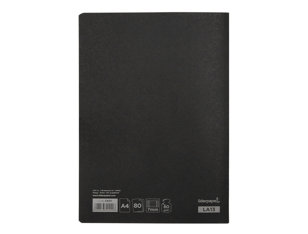 Caderno Agrafado Pautado A4 Liderpapel. 80 folhas ( Imagem 3 de 11 ) - Preview