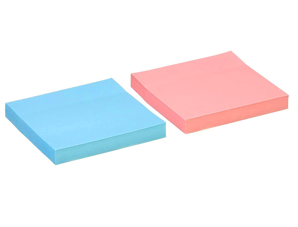 Bloco de notas adesivas q-connect 76x76 mm 100% papel reciclado cores pastel caixa de cartao (12 unidades) ( Imagem 3 de 8 ) - Preview