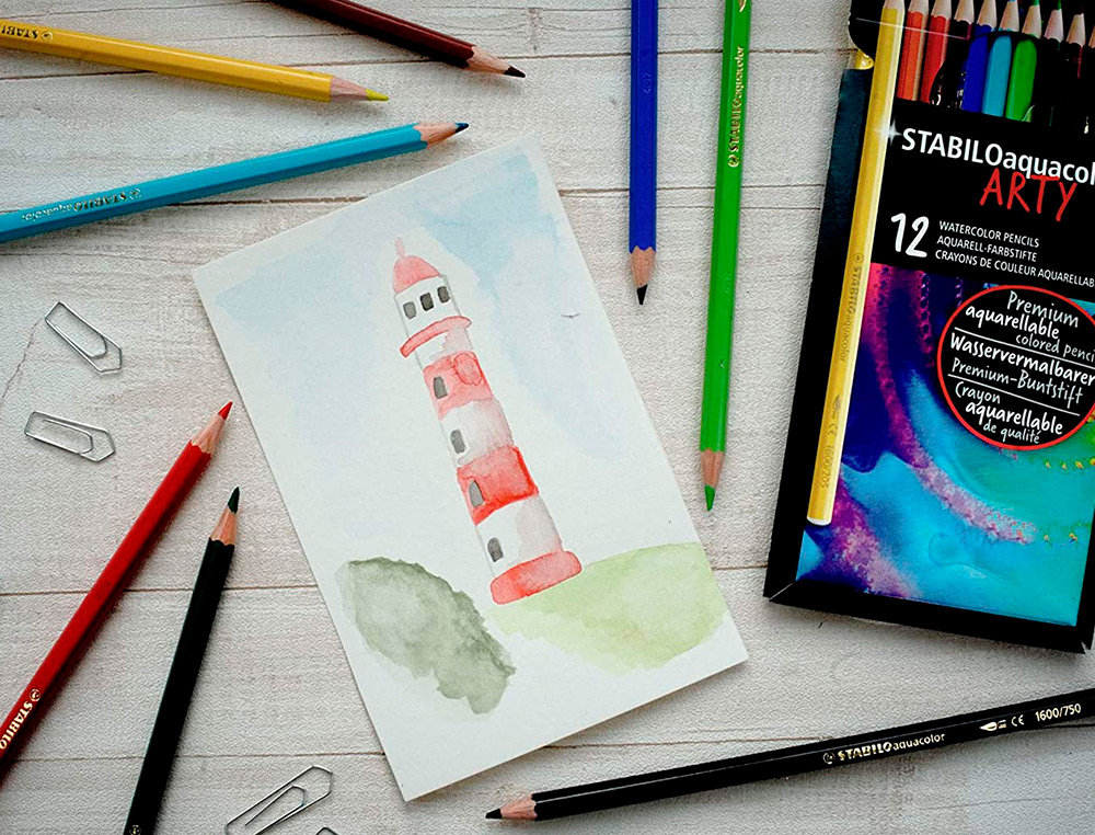 Lápis de Cor Stabilo Aquacolor Arty Line Aquareláveis - 12 cores ( Imagem 5 de 5 ) - Preview