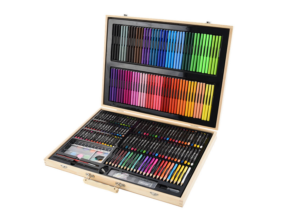 Set de pintura liderpapel madeira 245 pecas mala 49x36,6x4,5 cm ( Imagem 4 de 12 ) - Preview