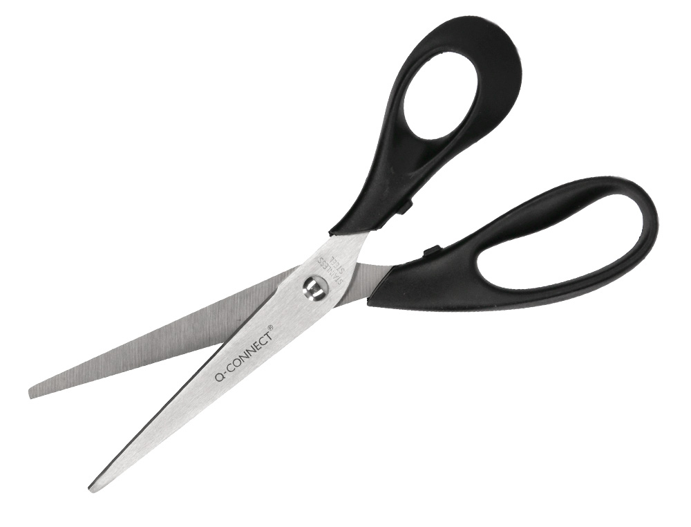 Tesoura para escritorio q-connect blister 1- 8'' ( 200 mm) ( Imagem 3 de 10 ) - Preview