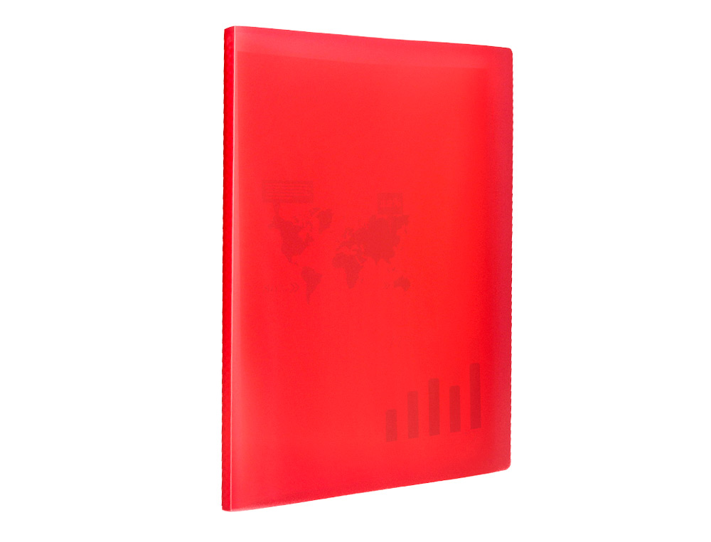 Capa catalogo liderpapel 40 bolsas polipropileno din a3 vermelho translucido ( Imagem 5 de 9 ) - Preview