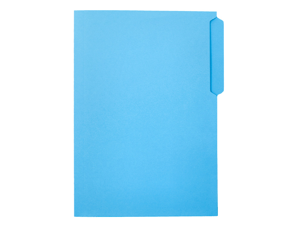 Classificador liderpapel em cartolina folio pestana esquerda 240g/m2 azul (50 unidades) ( Imagem 3 de 9 ) - Preview