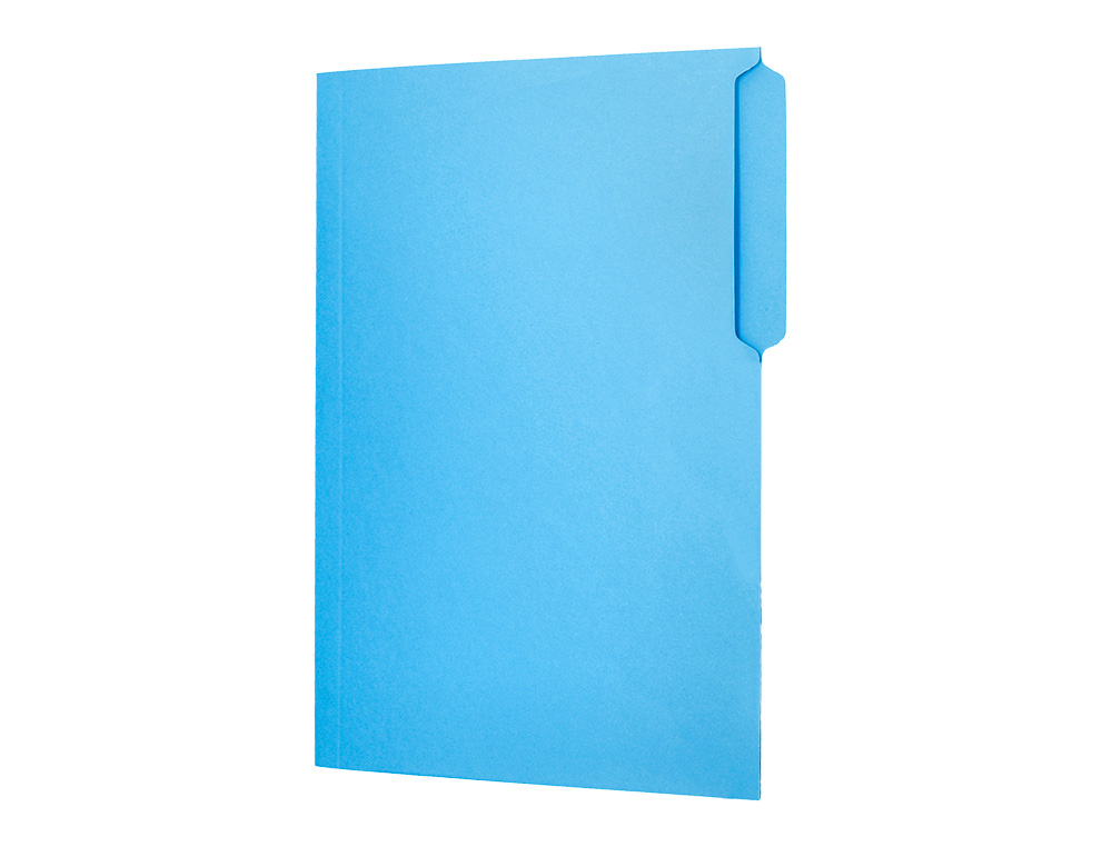 Classificador liderpapel em cartolina folio pestana esquerda 240g/m2 azul (50 unidades) ( Imagem 4 de 9 ) - Preview