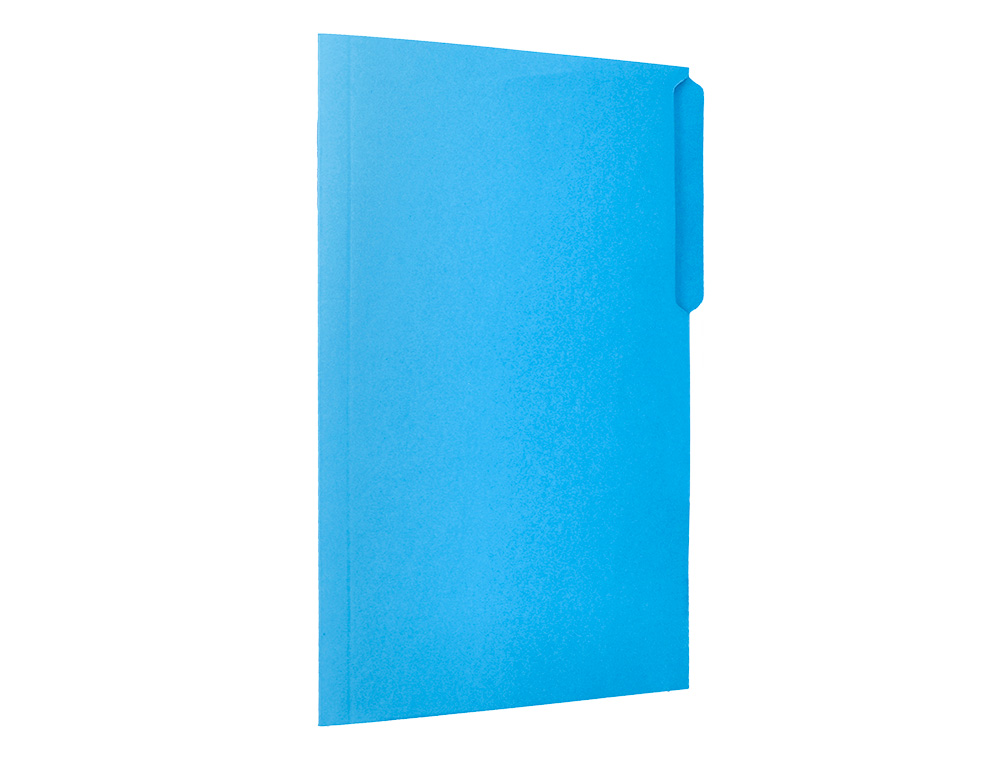 Classificador liderpapel em cartolina folio pestana esquerda 240g/m2 azul (50 unidades) ( Imagem 5 de 9 ) - Preview