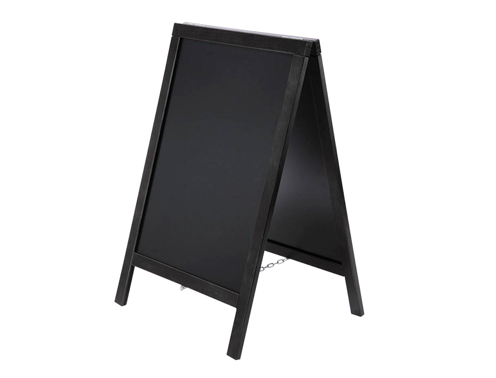 Quadro preto liderpapel cavalete dupla face de madeira com superficie para marcadores 55x85 cm ( Imagem 2 de 8 ) - Preview