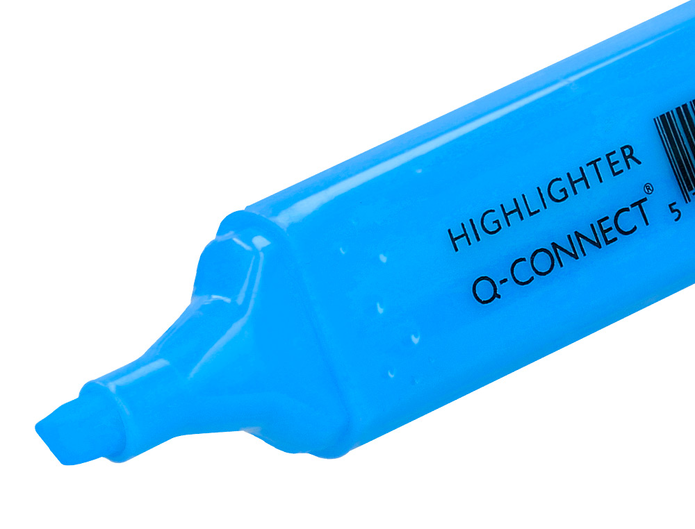 Marcador fluorescente q-connect de ponta biselada azul ( Imagem 5 de 10 ) - Preview