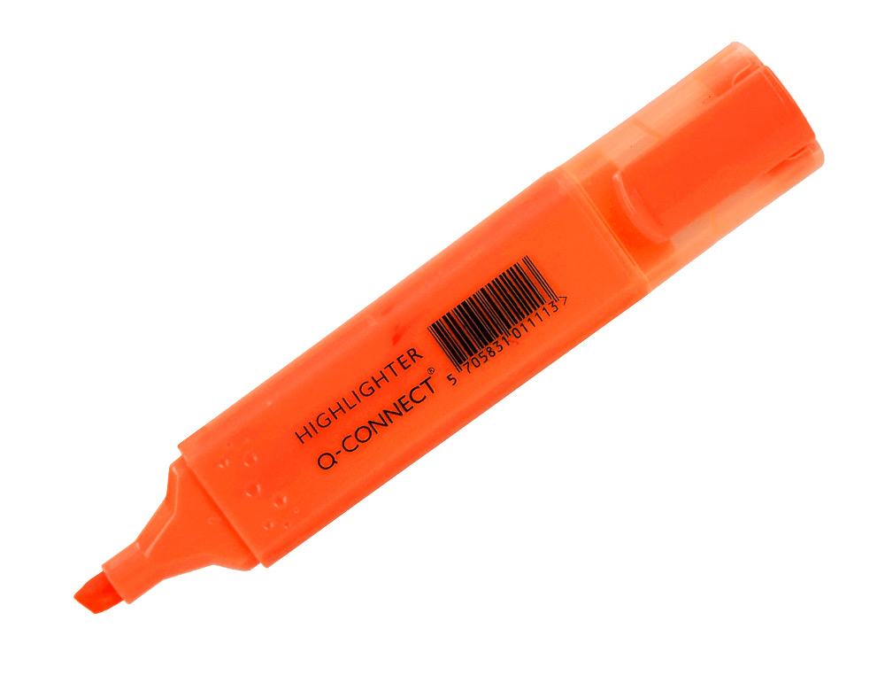 Marcador fluorescente q-connect de ponta biselada laranja ( Imagem 2 de 9 ) - Preview