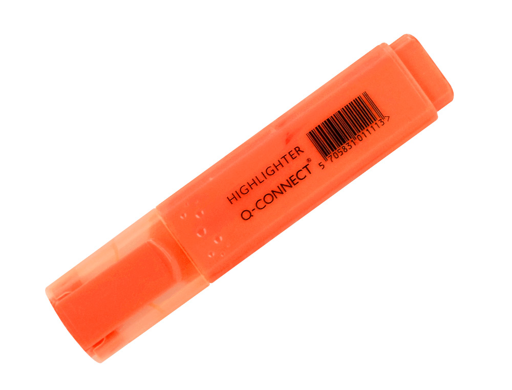 Marcador fluorescente q-connect de ponta biselada laranja ( Imagem 3 de 9 ) - Preview