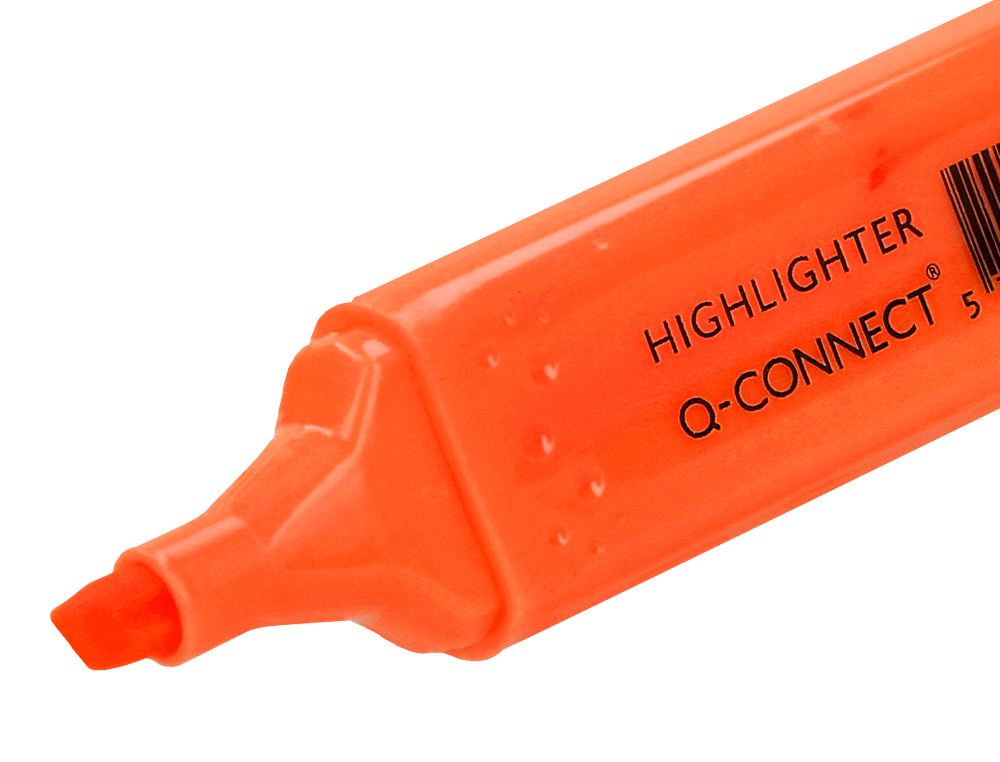 Marcador fluorescente q-connect de ponta biselada laranja ( Imagem 5 de 9 ) - Preview