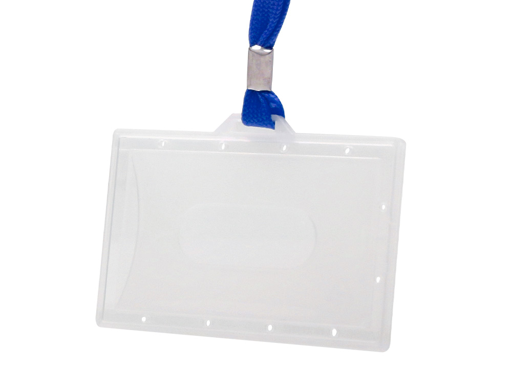 Identificador q-connect kf17112 com cordao plano azul e abertura lateral 94x60 mm ( Imagem 4 de 10 ) - Preview