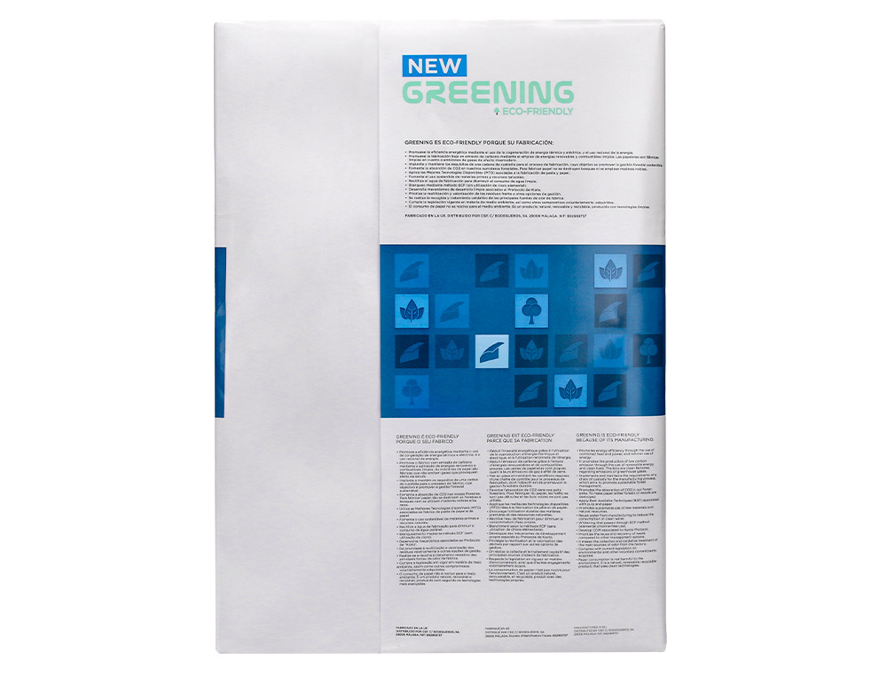 Papel fotocopia greening din a3 pack 500 folhas 80 gr (5 unidades) ( Imagem 5 de 7 ) - Preview