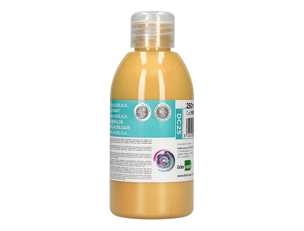 Pintura acrilica liderpapel frasco de 250 ml bege ( Imagem 5 de 9 ) - Preview