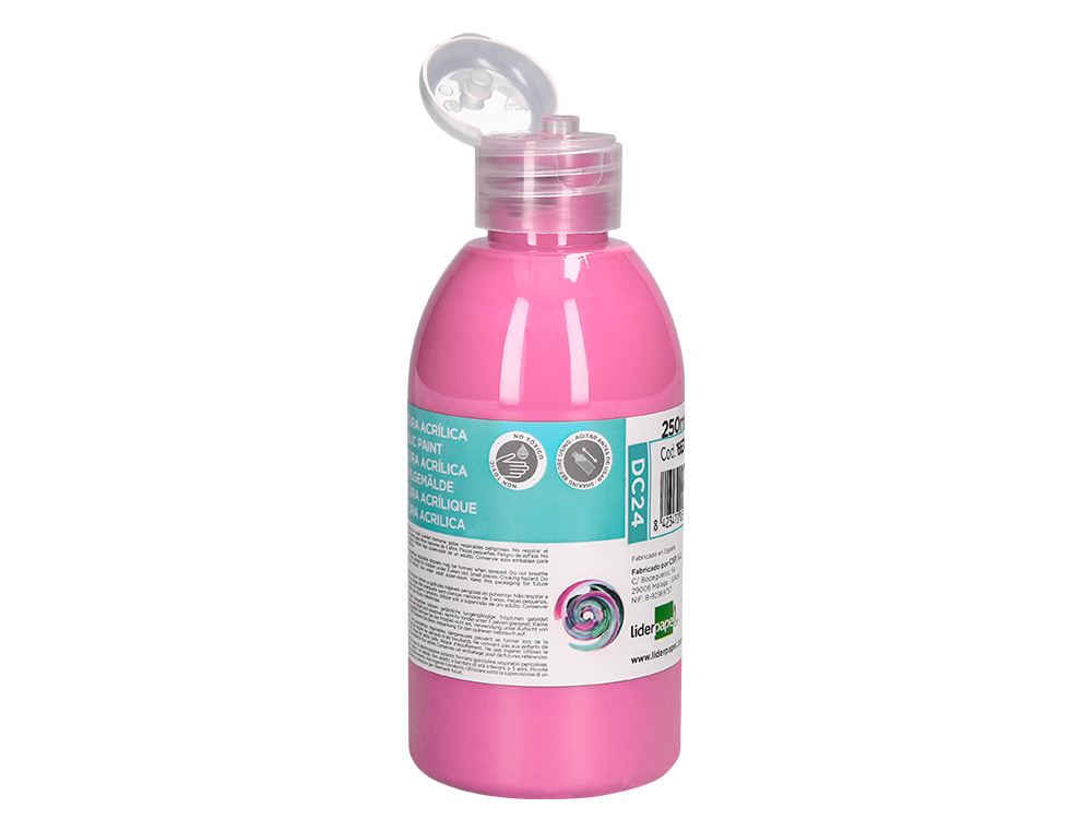 Pintura acrilica liderpapel frasco de 250 ml rosa ( Imagem 3 de 9 ) - Preview